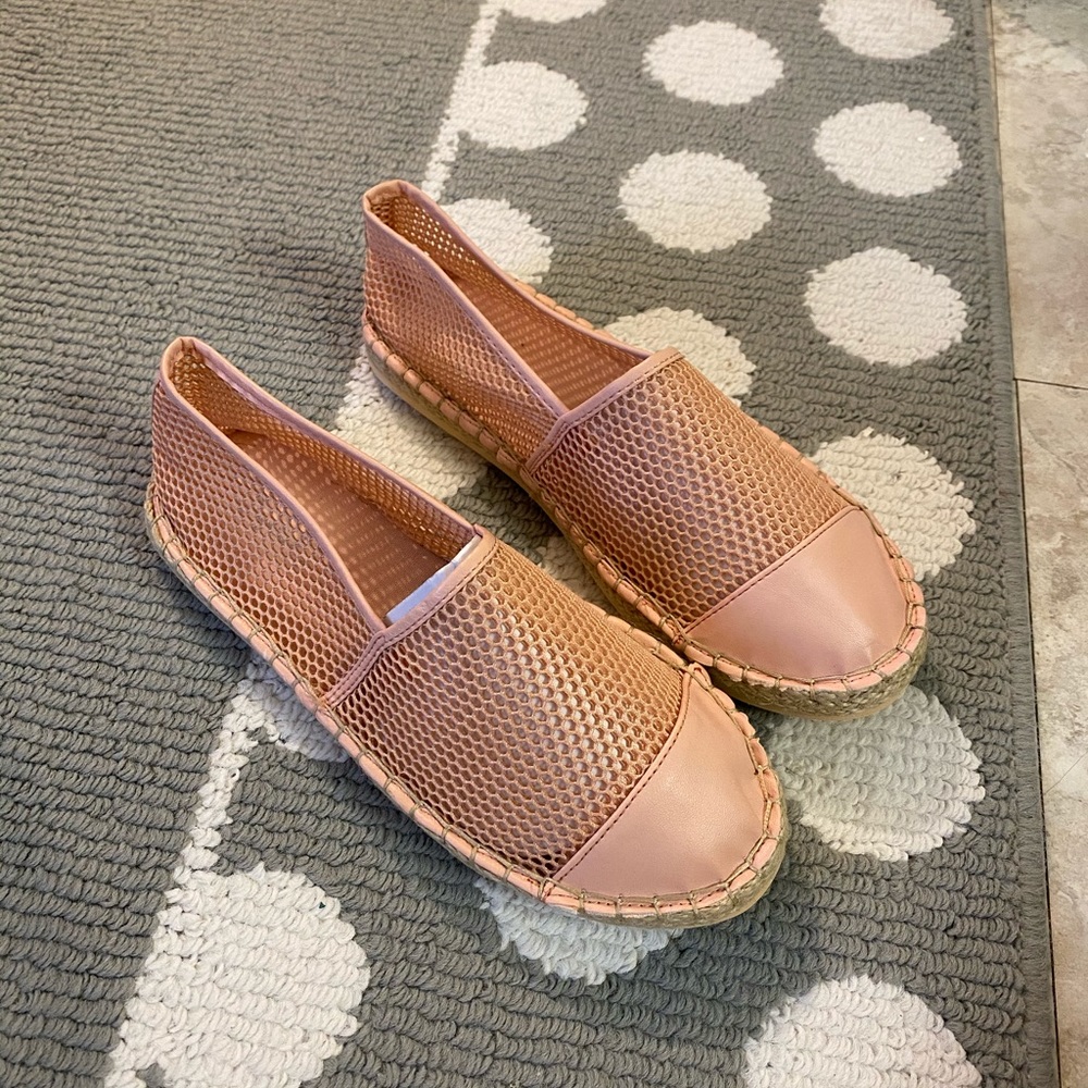 Wet Seal Pink Mesh Espadrilles Size 7